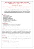 STROKE CERTIFIED REGISTERED NURSE &lpar;SCRN&rpar;EXAM NEWEST COMPLETE QUESTIONS AND CORRECT VERIFI
