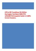 Test Bank for LPN To RN Transitions 5th Edition Complete Guide