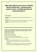 HESI LPN ADN Entrance Exam Mobility NCLEX-PN Review Cardiovascular Complete Guide
