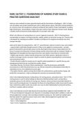 NURS 136 TEST 1 &vert; FOUNDATIONS OF NURSING STUDY GUIDE & PRACTICE QUESTIONS 2026&sol;2027