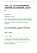 WGU C207 QUM2 COMPREHENSIVE&NewLine;QUESTIONS AND SOLUTIONS GRADED&NewLine;A&plus;&NewLine;