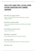 WGU C207 QUM2 TASK 1 ACTUAL PAPER&NewLine;SOLVED QUESTIONS WITH VERIFIED&NewLine;ANSWERS
