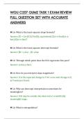 WGU C207 QUM2 TASK 1 EXAM REVIEW&NewLine;FULL QUESTION SET WITH ACCURATE&NewLine;ANSWERS