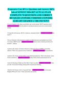 Progressive Care RN A- Questions and Answers 100&percnt; Solved NEWEST 2026-2027 ACTUAL EXAM COMPLETE 70 QUESTIONS AND CORRECT DETAILED ANSWERS &lpar;VERIFIED ANSWERS&rpar; ALREADY GRADED A&plus; BRAND NEW&excl;&excl;