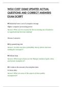 WGU C207 QUM2 UPDATED ACTUAL&NewLine;QUESTIONS AND CORRECT ANSWERS&NewLine;EXAM SCRIPT