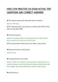 WGU C214 PRACTICE OA EXAM ACTUAL TEST&NewLine;QUESTIONS AND CORRECT ANSWERS&NewLine;