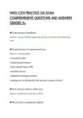 WGU C214 PRACTICE OA EXAM&NewLine;COMPREHENSIVE QUESTIONS AND ANSWERS&NewLine;GRADED A&plus;&NewLine;