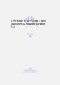 CTRI Exam Study Guide &vert; Practice Questions & Answers &vert; Certification Exam Prep