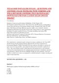TEXAS OSSF INSTALLER II EXAM &ndash; QUESTIONS AND &NewLine;ANSWERS &vert; EXAM TESTBANK WITH VERIFIED AND &NewLine;WELL DETAILED ANSWERS &vert; PLUS RATIONALES &vert; &NewLine;DOWNLOAD AND PASS &vert; LATEST EXAM UPDATE &NewLine;2026&sol;2027 