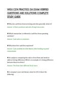 WGU C214 PRACTICE OA EXAM VERIFIED&NewLine;QUESTIONS AND SOLUTIONS COMPLETE&NewLine;STUDY GUIDE