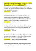 Ucertify- Social Media Certification Exam Questions & Answers &lpar;Grade A&plus;&rpar;&period;docx&NewLine;&NewLine;