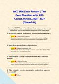 NCC EFM Exam Practice &vert; Test Exam Questions with 100&percnt; Correct Answers&comma; 2026 &ndash; 2027 &lpar;Graded A&plus;&rpar;&NewLine;