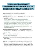 HIM MODULE 2 ASSIGNMENT&NewLine;COMPREHENSIVE STUDY GUIDE 2026 FULL&NewLine;QUESTIONS AND SOLUTIONS GRADED A&plus;