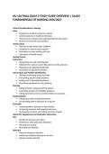 NU 136 FINAL EXAM 5 STUDY GUIDE OVERVIEW &vert; GALEN FUNDAMENTALS OF NURSING 2026&sol;2027