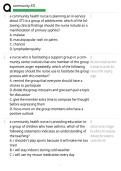 ATI Community Health Exam QUESTIONS COMPLETE WITH 100&percnt; VERIFIED ANSWERS