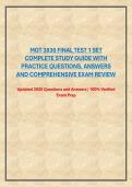 MGT 3830 FINAL TEST 1 SET COMPLETE STUDY GUIDE WITH PRACTICE QUESTIONS&comma; ANSWERS AND COMPREHENSIVE EXAM REVIEW