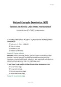 National Counselor Examination &lpar;NCE&rpar;&NewLine;Questions and Answers&vert; Latest Update&vert; Pass Guaranteed&NewLine;