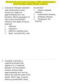 PTA Exam One part B with all Correct & 100&percnt; Verified Answers &vert;Actual Complete Update &vert;Already Graded A&plus;