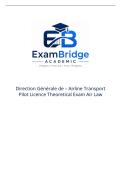 Direction G&eacute;n&eacute;rale de &ndash; Airline Transport Pilot Licence Theoretical Exam Air Law