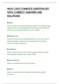 WGU C425 COMPLETE QUESTION SET&NewLine;100&percnt; CORRECT ANSWERS AND&NewLine;SOLUTIONS