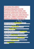 Lehne's Pharmacotherapeutics Test Bank 2026&colon; 925&plus; Q&A for APRN & PA 