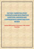 MGT 6201 MARKETING STUDY COMPLETE GUIDE WITH PRACTICE QUESTIONS&comma; ANSWERS AND COMPREHENSIVE MARKETING EXAM REVIEW