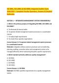 ISO 9001&comma; ISO 14001 & ISO 45001 Integrated Auditor Exam &NewLine;2026&sol;2027 &vert; Complete Practice Questions&comma; Answers & Detailed &NewLine;Rationales 