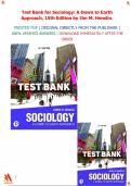 Test Bank for Sociology&colon; A Down-to-Earth Approach&comma; 15th Edition by Jim M&period; Henslin&period;&vert;All chapters 1-22 covered&period;