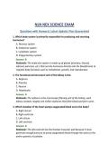 NLN NEX SCIENCE EXAM Questions with Answers&vert; Latest Update&vert; Pass Guaranteed