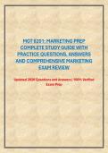 MGT 6201&colon; MARKETING PREP COMPLETE STUDY GUIDE WITH PRACTICE QUESTIONS&comma; ANSWERS AND COMPREHENSIVE MARKETING EXAM REVIEW