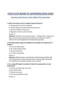 FACHE ACHE BOARD OF GOVERNORS &lpar;BOG&rpar; EXAM Questions with Answers&vert; Latest Update&vert; Pass Guaranteed