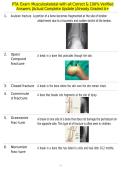PTA Exam Musculoskeletal with all Correct & 100&percnt; Verified Answers &vert;Actual Complete Update &vert;Already Graded A&plus;
