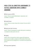 WGU C720 OA OBJECTIVE ASSESSMENT 72&NewLine;ACTUAL QUESTIONS WITH CORRECT&NewLine;ANSWERS