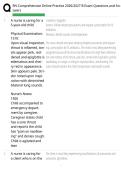 RN Comprehensive Online Practice 2026&sol;2027 B Exam Questions and 100&percnt; VERIFIED Answers