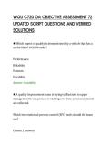 WGU C720 OA OBJECTIVE ASSESSMENT 72&NewLine;UPDATED SCRIPT QUESTIONS AND VERIFIED&NewLine;SOLUTIONS