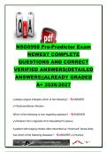 NSG 6998 Pre-Predictor Exam 2026&sol;2027 &vert; 20&plus; Questions & Correct Answers &vert; HEENT&comma; Thyroid&comma; Musculoskeletal&comma; Endocrine & Clinical Assessment