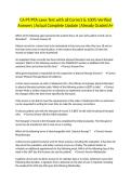 CA PT&sol;PTA Laws Test with all Correct & 100&percnt; Verified Answers &vert;Actual Complete Update &vert;Already Graded A&plus;