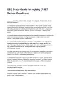 EEG Study Guide for registry &lpar;ASET Review Questions&rpar; Questions with Clear Rationales &lpar;2026&sol;2027&rpar;&NewLine;