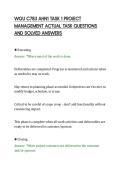WGU C783 AHN1 TASK 1 PROJECT&NewLine;MANAGEMENT ACTUAL TASK QUESTIONS&NewLine;AND SOLVED ANSWERS