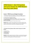 CDFM Module 2- Ideal 550 Questions &NewLine;and Correct Answers for CDFM Module 2 &NewLine;Exam Prep Latest &lpar;New&excl;&rpar;