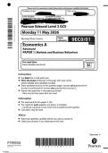  Paper 1 Economics Edexcel A-Level &lpar;2026&rpar; - "A" grade&NewLine;