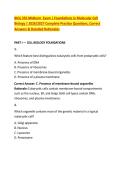 BIOL 355 Midterm  Exam &vert; Foundations in Molecular Cell &NewLine;Biology &vert; 2026&sol;2027 Complete Practice Questions&comma; Correct &NewLine;Answers & Detailed Rationales 