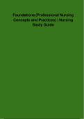 Foundations &lpar;Professional Nursing Concepts and Practices&rpar; &vert; Professional Nursing Concepts and Practices Exam Prep with Accurate Questions and Answers &lpar;Verified Answers&rpar; &vert; Latest &lpar;2026&sol;2027&rpar; Updated Version &vert; 100&percnt; Guaranteed Pass &lbrace;JUST RELEASED&rcub;