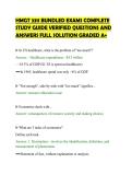 HMGT 3311 BUNDLED EXAMS COMPLETE&NewLine;STUDY GUIDE VERIFIED QUESTIONS AND&NewLine;ANSWERS FULL SOLUTION GRADED A&plus;