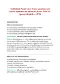 NURS 5220-Neuro Study Guide Questions and Correct Answers with Rationale &vert; Latest 2026-2027 Update &vert; Graded A&plus; &vert; UTA