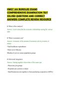 HMGT 3311 BUNDLED EXAMS&NewLine;COMPREHENSIVE EXAMINATION TEST&NewLine;SOLVED QUESTIONS AND CORRECT&NewLine;ANSWERS COMPLETE REVIEW RESOURCE&NewLine;