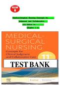 Medical-Surgical Nursing&colon; Concepts for Clinical Judgment and Collaborative Care &lpar;Evolve&rpar; 11th Edition by Donna D&period; Ignatavicius &vert;ISBN&colon; 9780323878265&vert; Guide A&plus;Test Bank&NewLine;