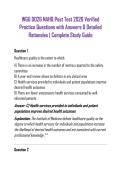 WGU D026 NAHQ Post Test 2026 Verified Practice Questions with Answers & Detailed Rationales &vert; Complete Study Guide