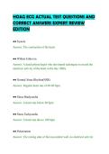 HOAG ECG ACTUAL TEST QUESTIONS AND&NewLine;CORRECT ANSWERS EXPERT REVIEW&NewLine;EDITION&NewLine;