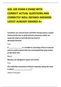 GOL 105 EXAM 4 EXAM WITH &NewLine;CORRECT ACTUAL QUESTIONS AND &NewLine;CORRECTLY WELL DEFINED ANSWERS &NewLine;LATEST ALREADY GRADED A&plus; 